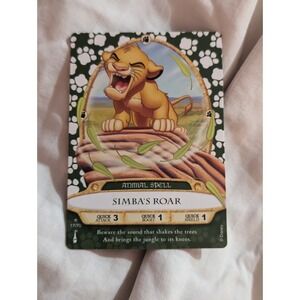 Disney Sorcerers of Magic Kingdom card 17/70 Simba's roar Animal spell